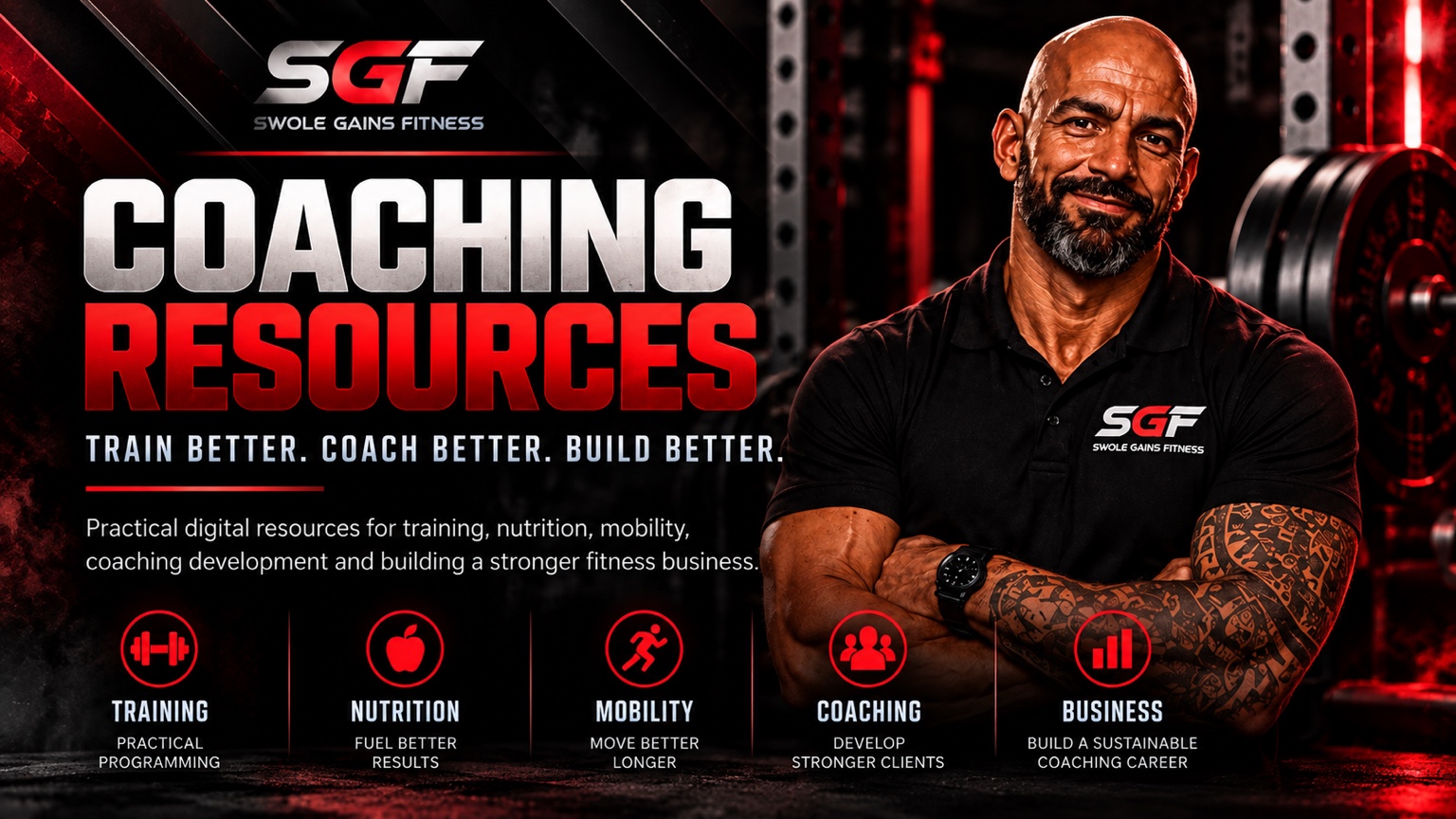 SGF Coaching Resources: Train Better. Coach Better. Build Better. Training, Nutrition, Mobility, Coaching and Business.